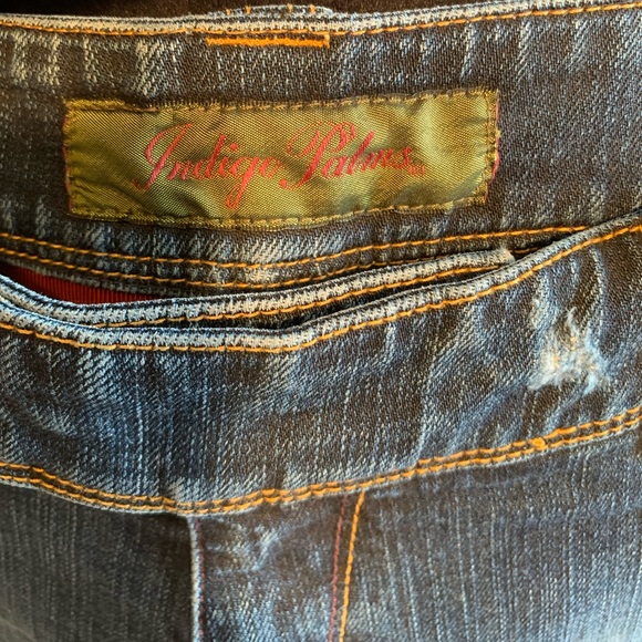 Indigo Palms Tommy Bahama Wide Leg Low Rise Jeans Size 4L - Picture 3 of 5